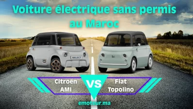 voiture électrique sans permis au Maroc — Fiat Topolino vs Citroën AMI